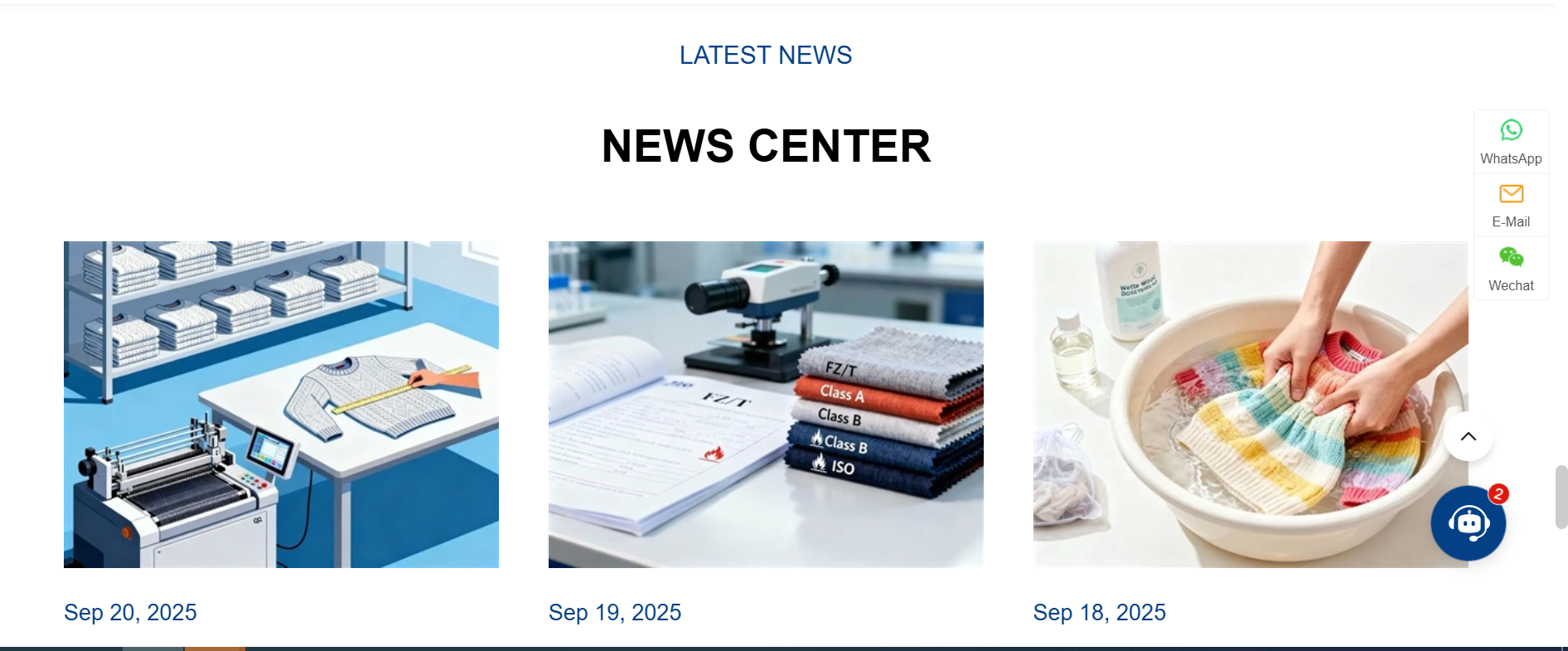 Kaida Apparel news center - latest company updates, knitwear industry news, and export announcements for international clients