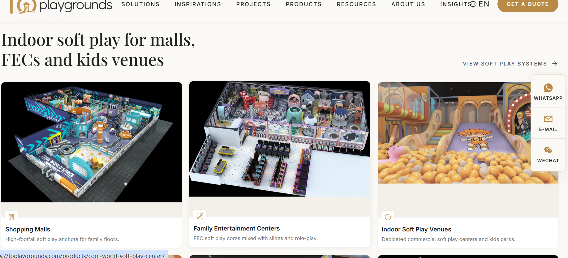 Indoor soft play solutions for shopping malls FECs and kids venues - soft play systems for family entertainment centers and commercial play areas